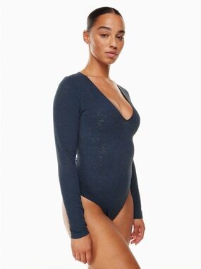 Aritzia Babaton V-neck longsleeve bodysuit